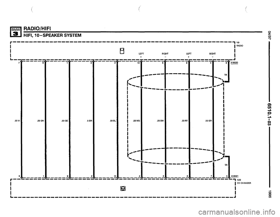 BMW 328i 1996 E36 Electrical Troubleshooting Manual 
