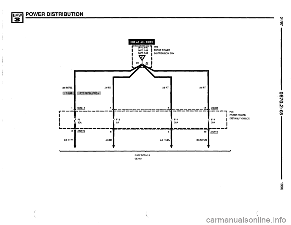 BMW 325i 1996 E36 Electrical Troubleshooting Manual 