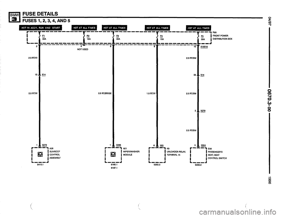 BMW M3 1996 E36 Electrical Troubleshooting Manual 