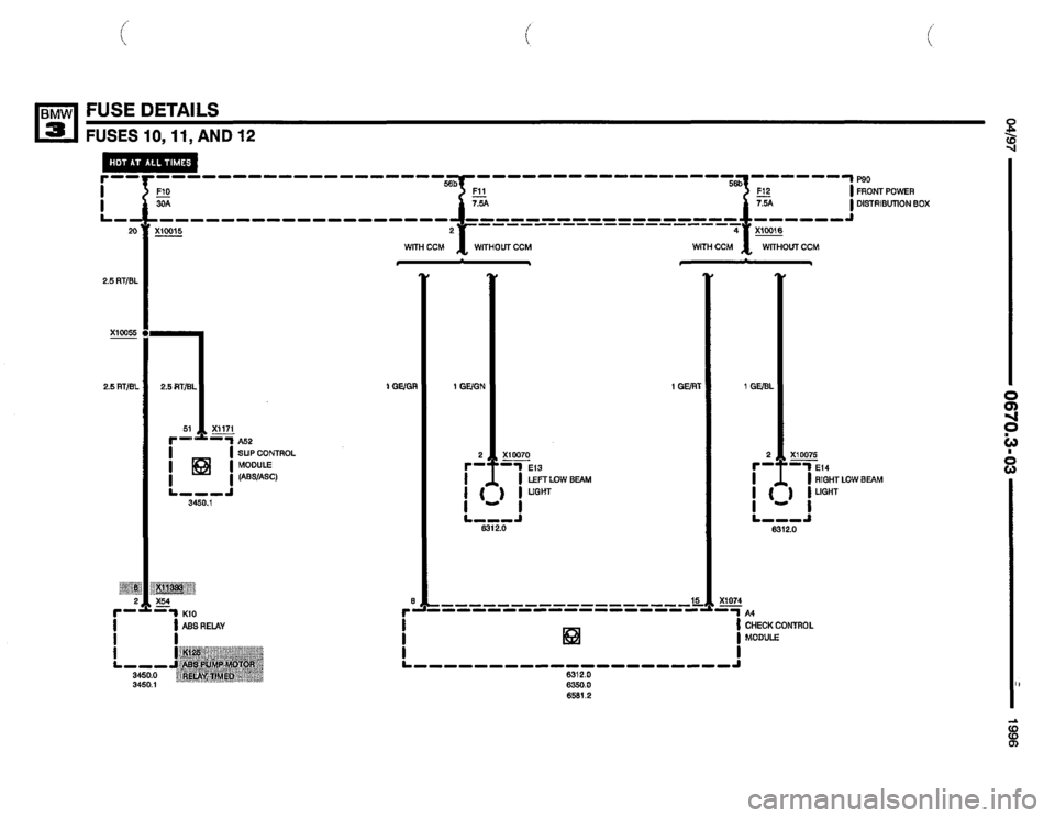 BMW 318i 1996 E36 Electrical Troubleshooting Manual 