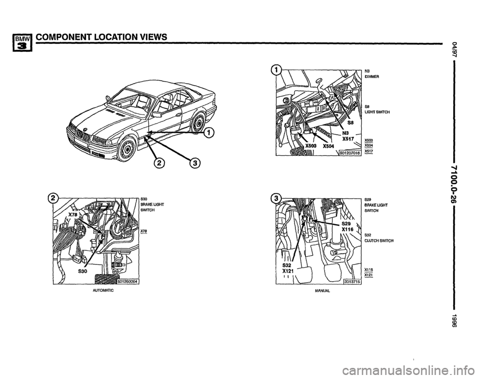 BMW 328i 1996 E36 Electrical Troubleshooting Manual 