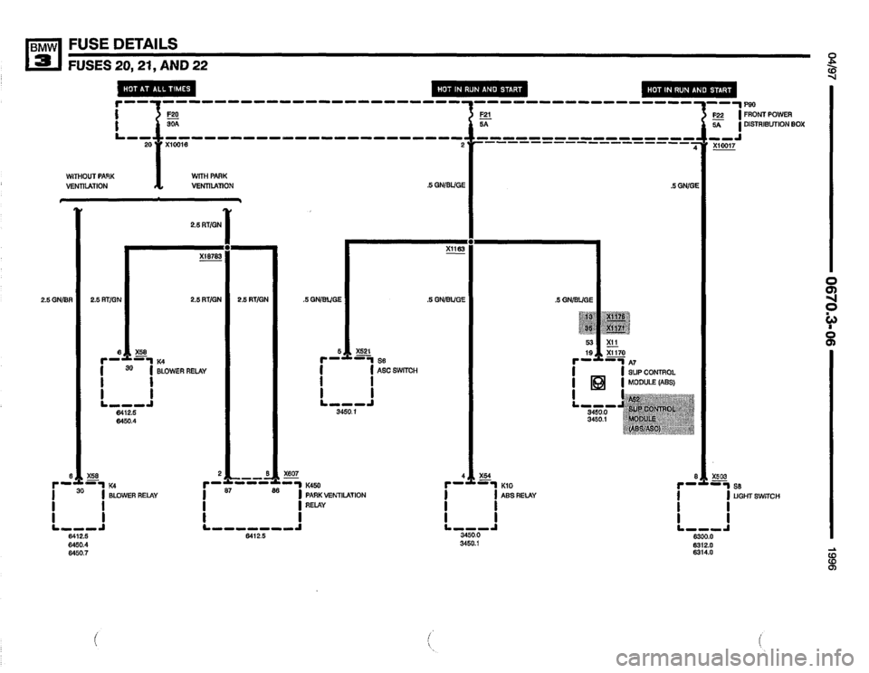 BMW M3 1996 E36 Electrical Troubleshooting Manual 