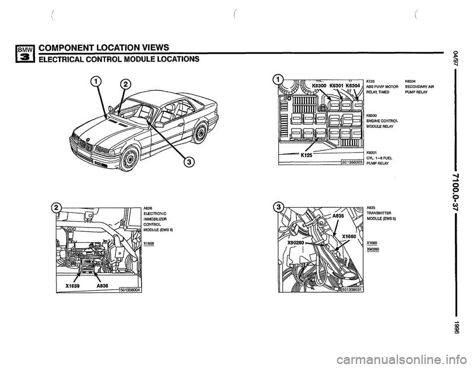 BMW 328i 1996 E36 Electrical Troubleshooting Manual 