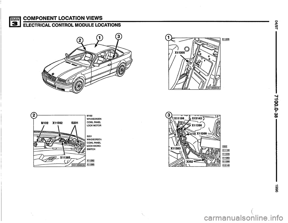 BMW 328i 1996 E36 Electrical Troubleshooting Manual 