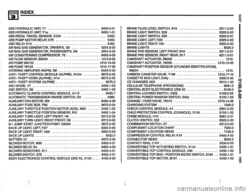 BMW 325i 1996 E36 Electrical Troubleshooting Manual 
