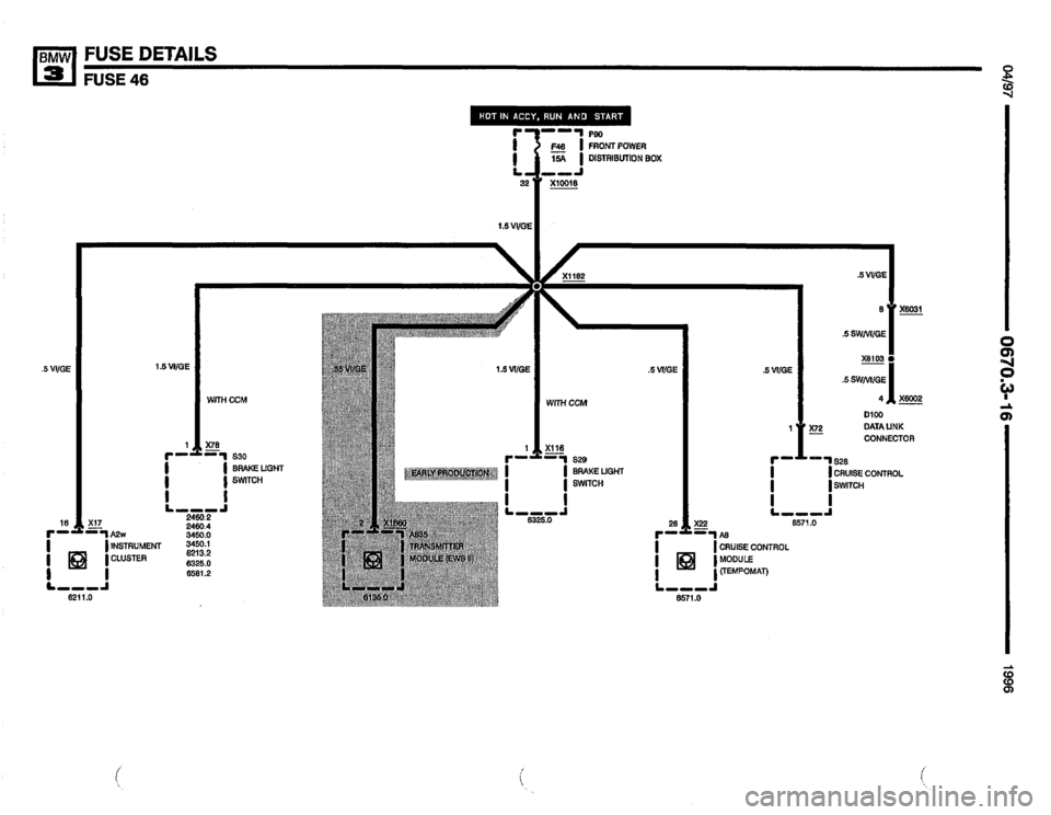 BMW 328i 1996 E36 Electrical Troubleshooting Manual 