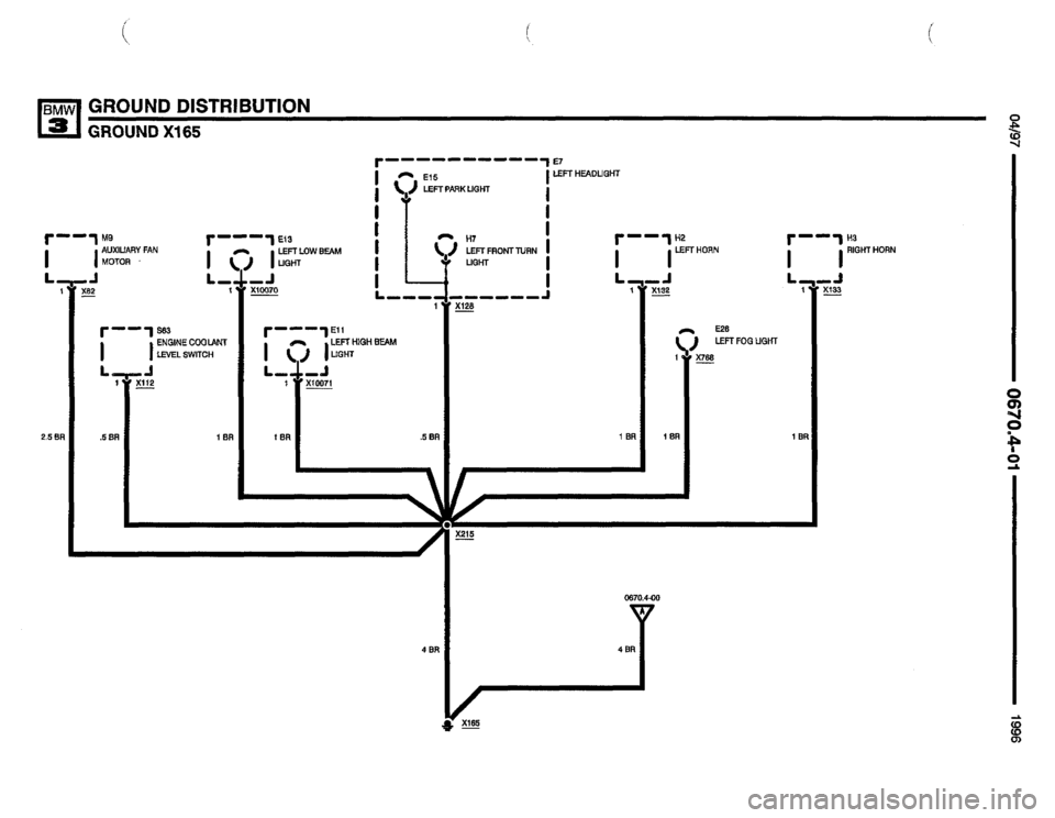 BMW 328i 1996 E36 Electrical Troubleshooting Manual 