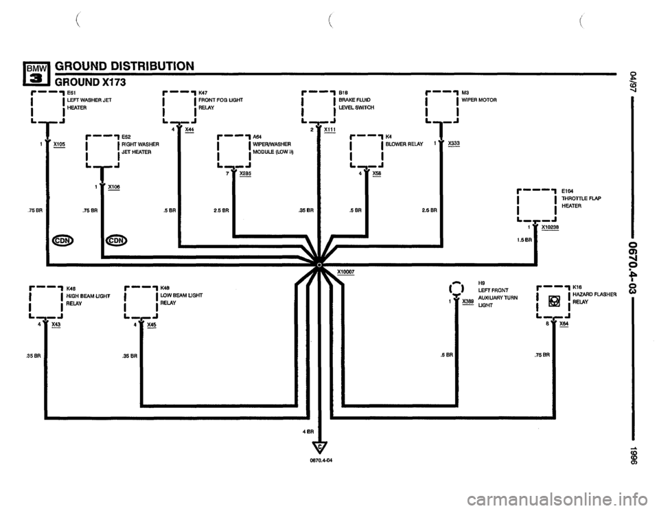 BMW M3 1996 E36 Electrical Troubleshooting Manual 