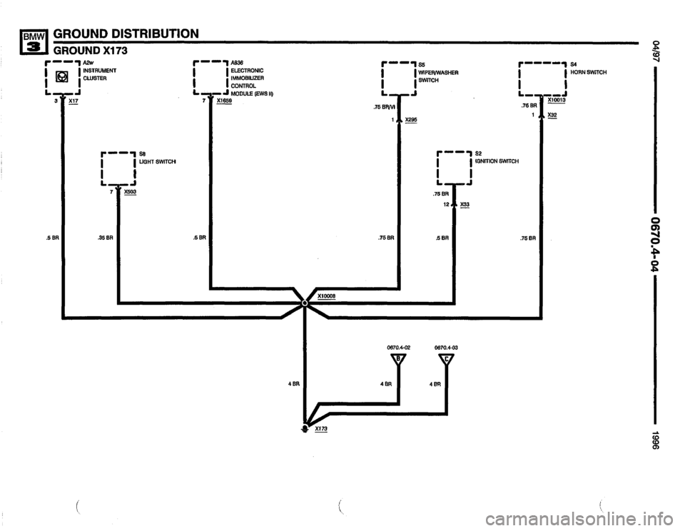 BMW M3 1996 E36 Electrical Troubleshooting Manual 