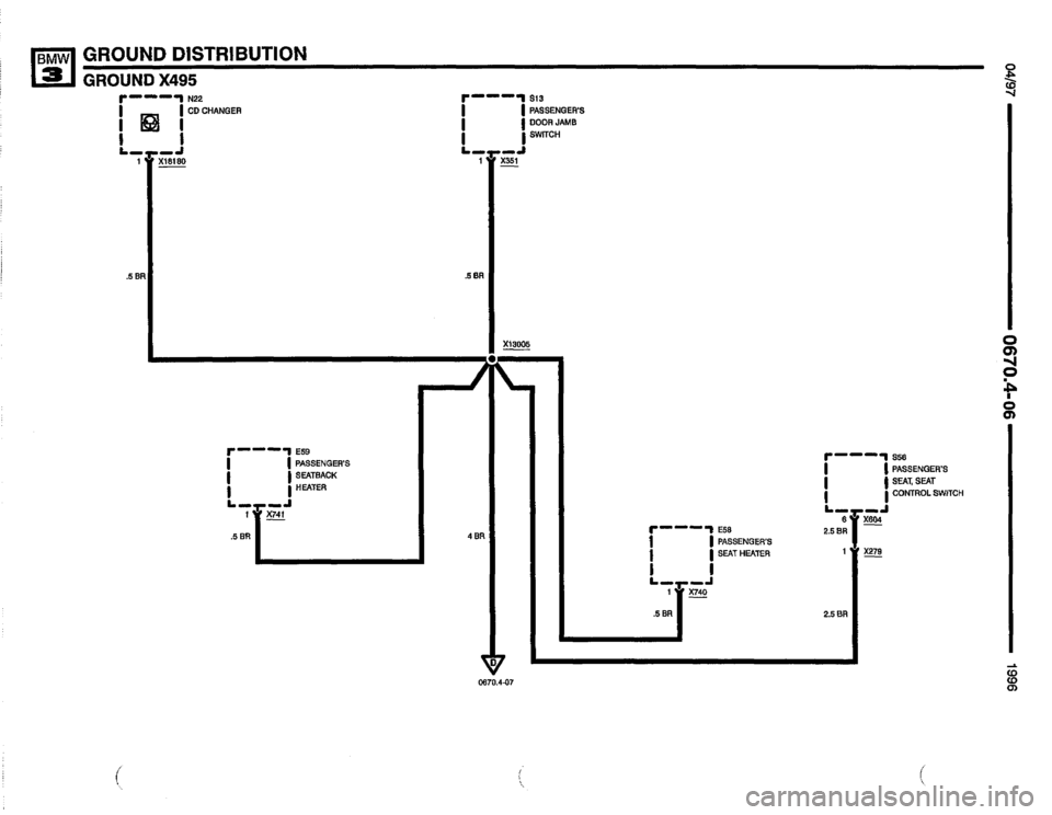 BMW 328i 1996 E36 Electrical Troubleshooting Manual 