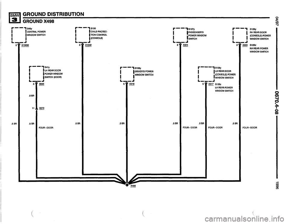 BMW 328i 1996 E36 Electrical Troubleshooting Manual 