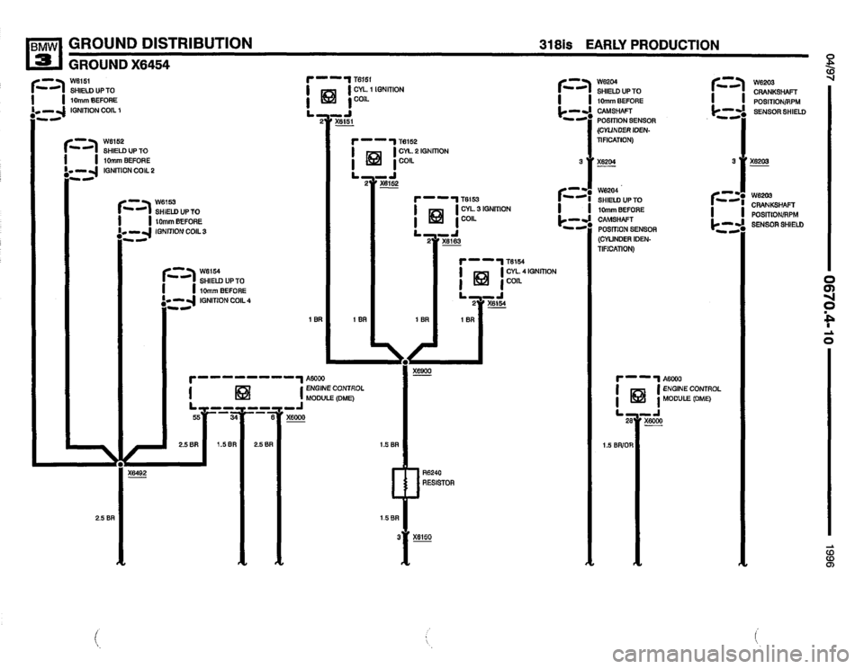 BMW 328i 1996 E36 Electrical Troubleshooting Manual 