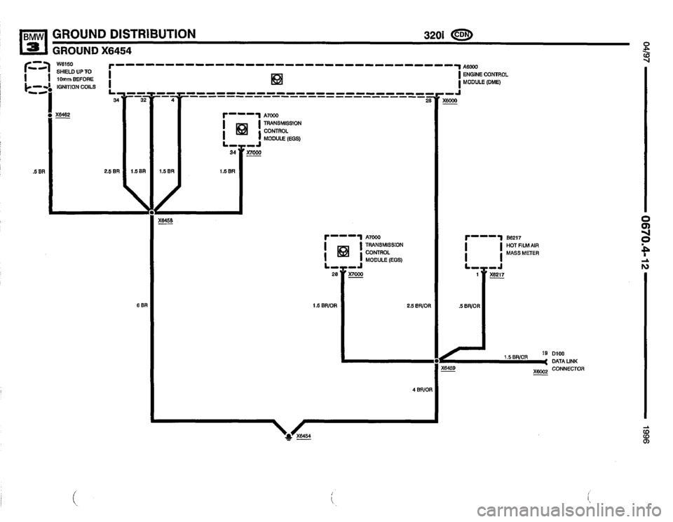 BMW 328i 1996 E36 Electrical Troubleshooting Manual 