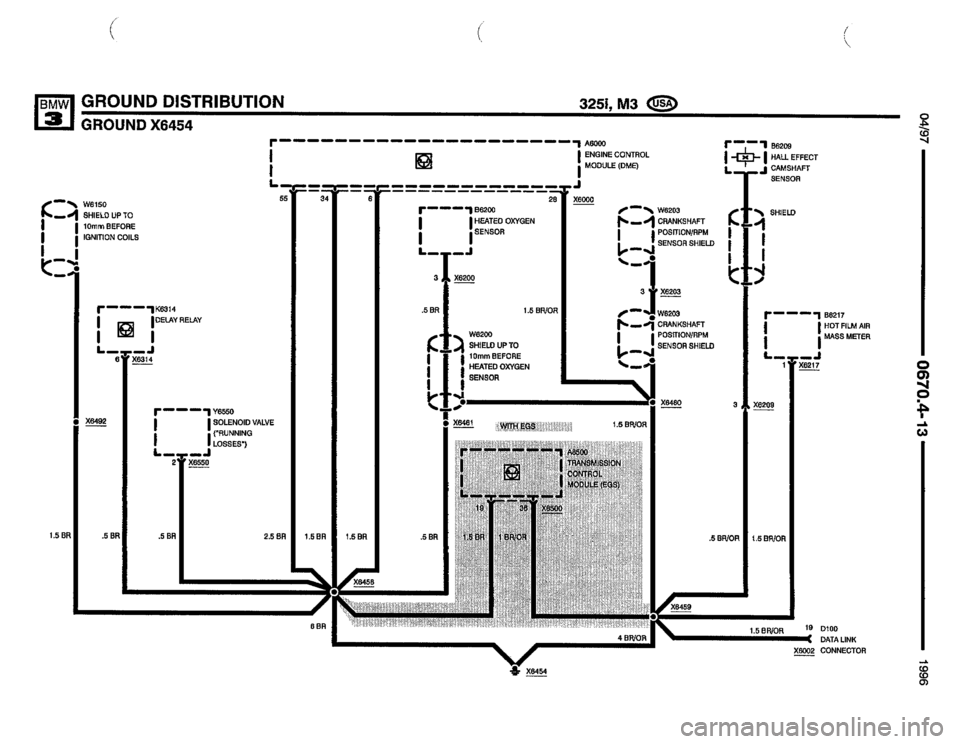 BMW 328i 1996 E36 Electrical Troubleshooting Manual 