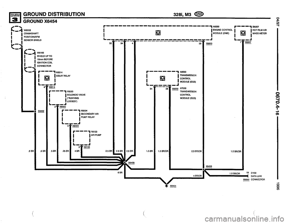 BMW 328i 1996 E36 Electrical Troubleshooting Manual 