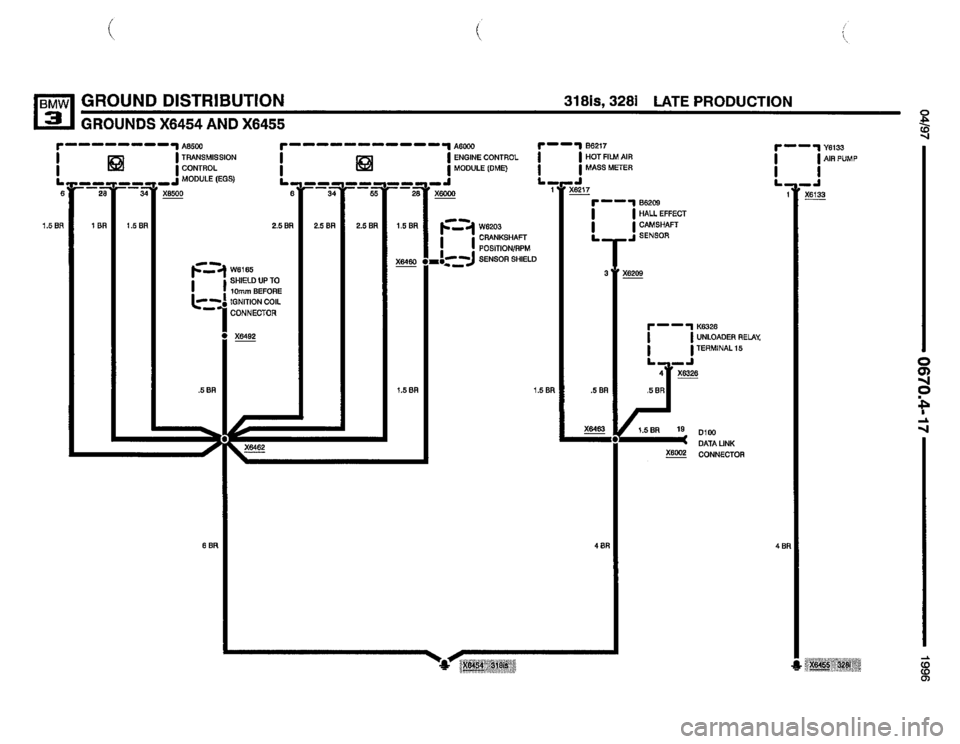 BMW 328i 1996 E36 Electrical Troubleshooting Manual 