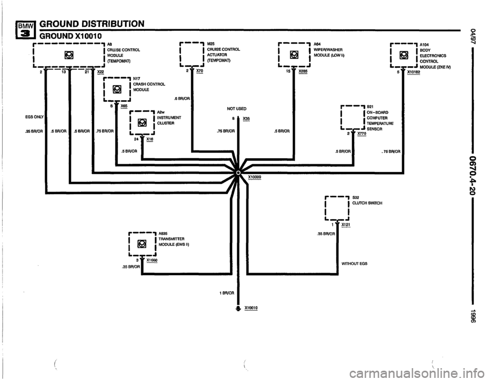 BMW 328i 1996 E36 Electrical Troubleshooting Manual 