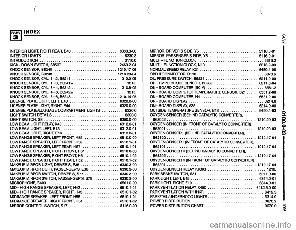 BMW 328i 1996 E36 Electrical Troubleshooting Manual 