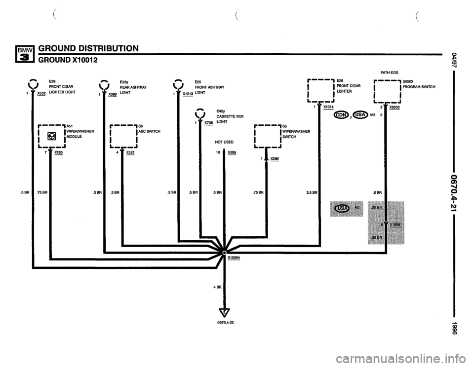 BMW M3 1996 E36 Electrical Troubleshooting Manual 