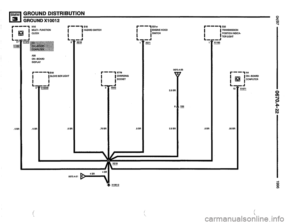 BMW 328i 1996 E36 Electrical Troubleshooting Manual 