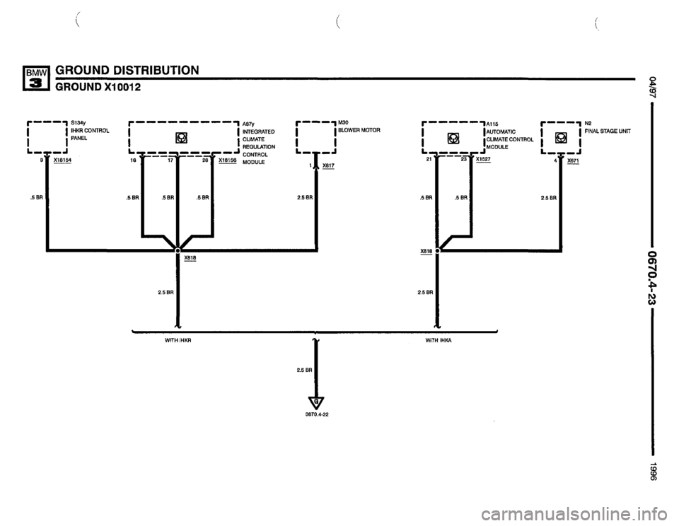 BMW 328i 1996 E36 Electrical Troubleshooting Manual 