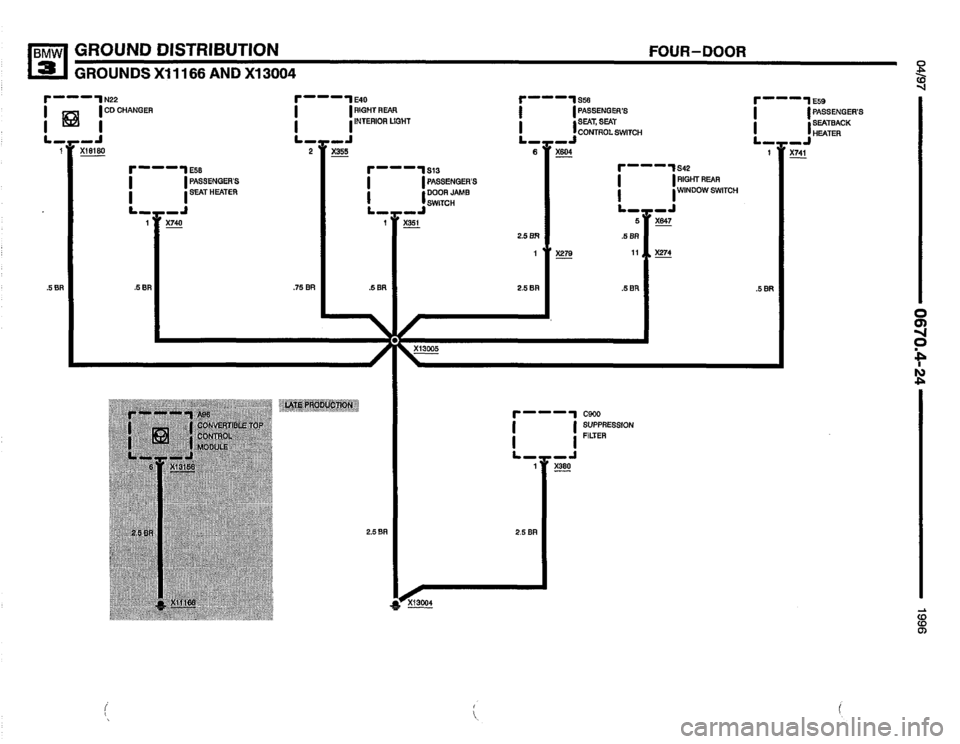 BMW 328i 1996 E36 Electrical Troubleshooting Manual 