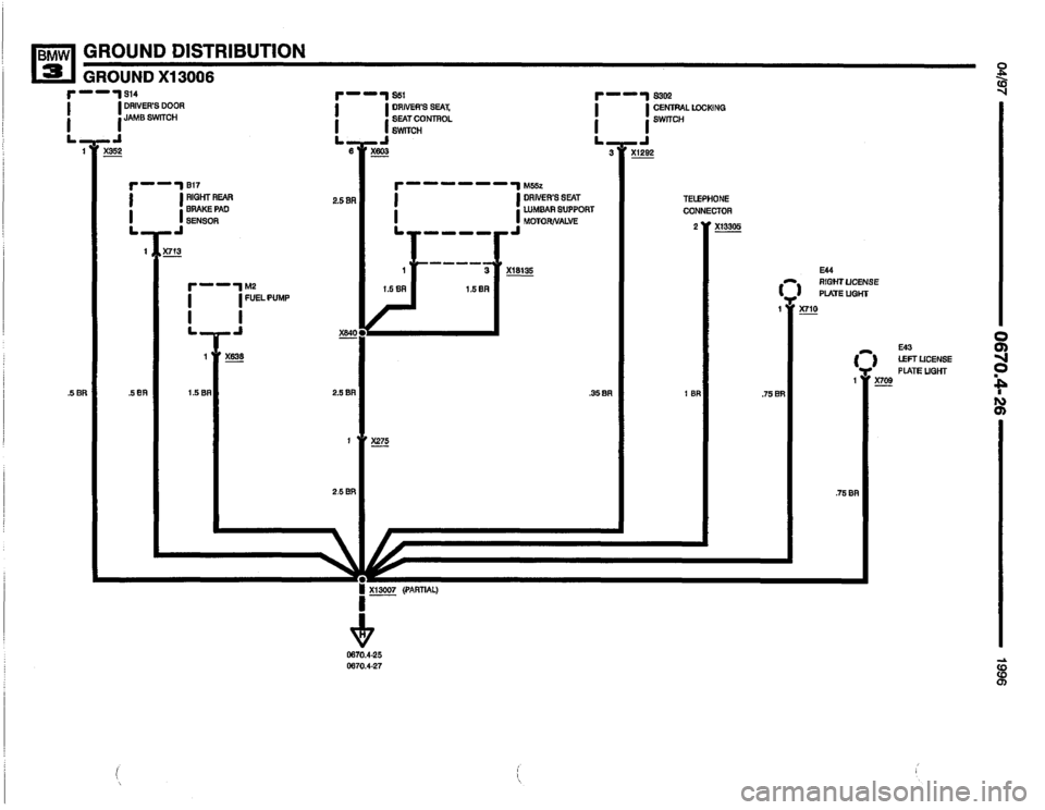 BMW 328i 1996 E36 Electrical Troubleshooting Manual 