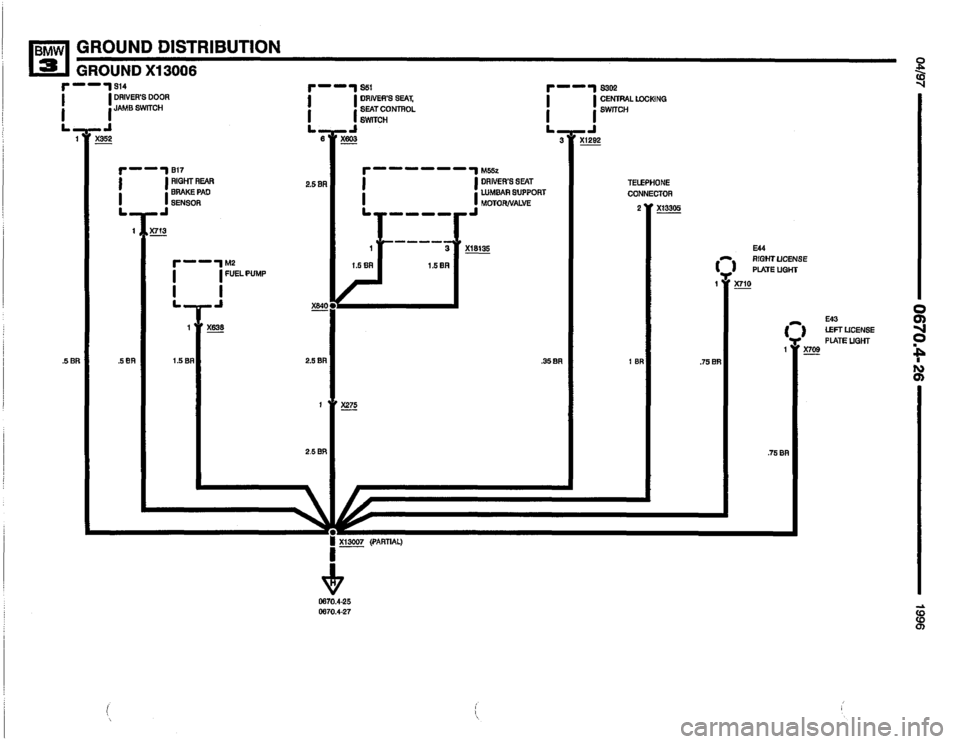 BMW M3 1996 E36 Electrical Troubleshooting Manual 