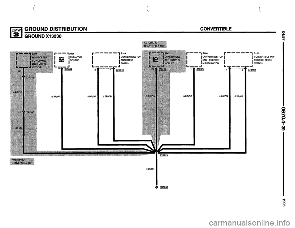 BMW 328i 1996 E36 Electrical Troubleshooting Manual 