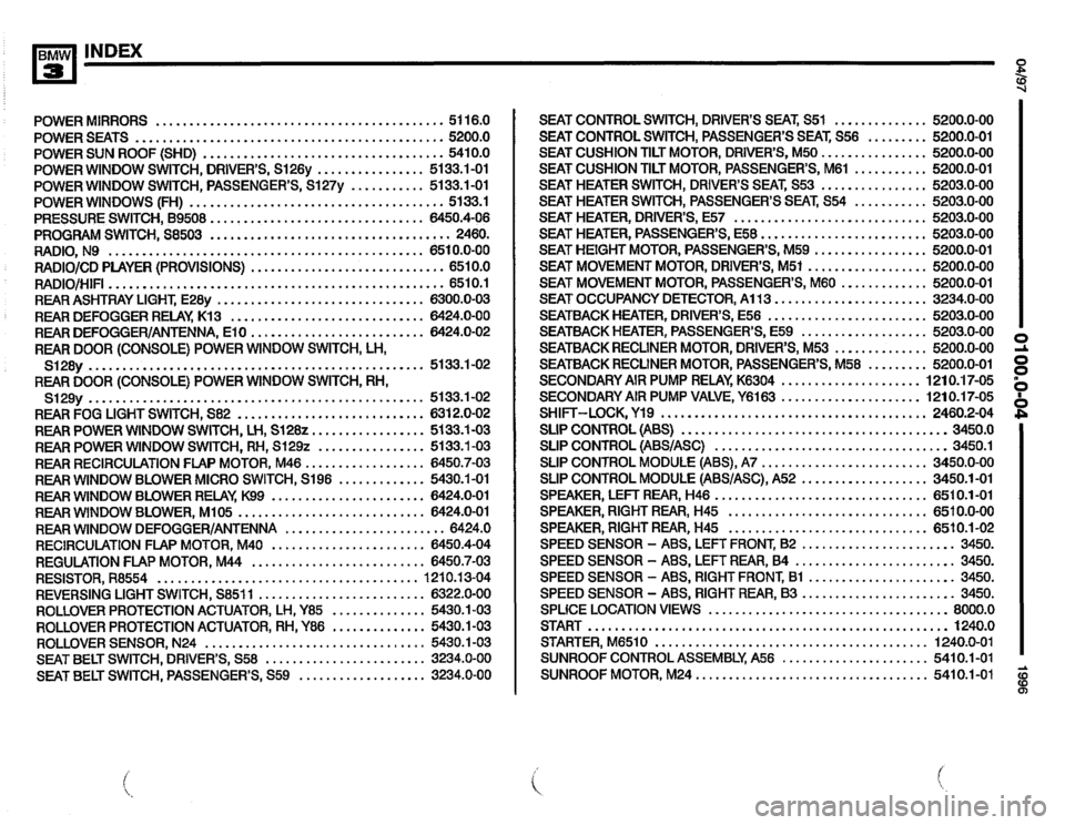 BMW 318i 1996 E36 Electrical Troubleshooting Manual 