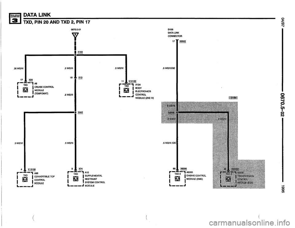 BMW M3 1996 E36 Electrical Troubleshooting Manual 