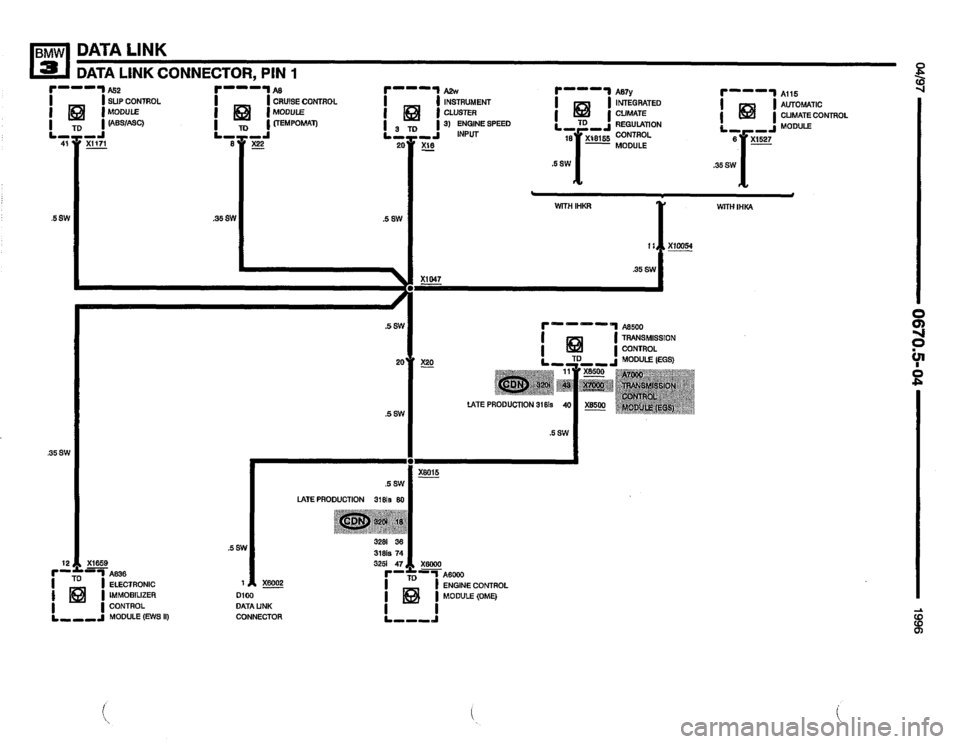 BMW 328i 1996 E36 Electrical Troubleshooting Manual 