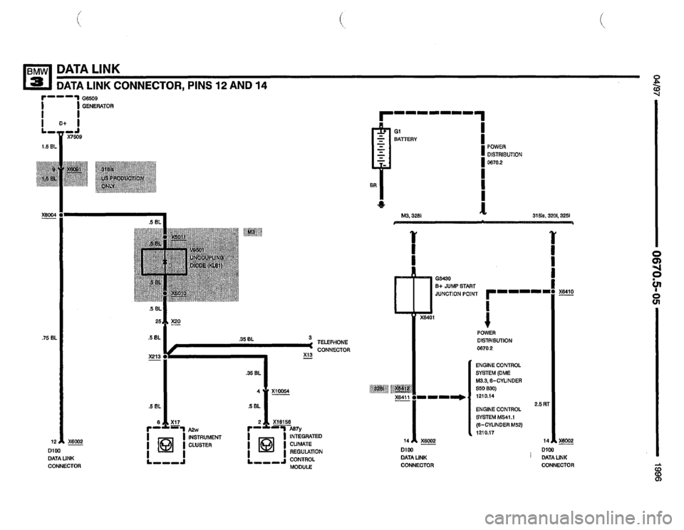 BMW 328i 1996 E36 Electrical Troubleshooting Manual 