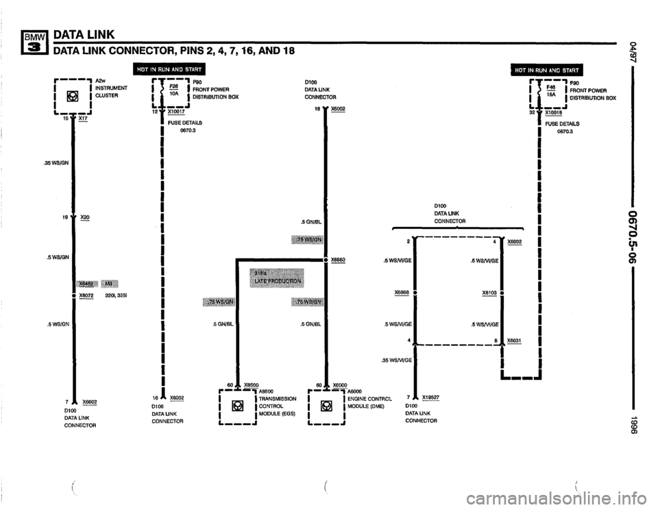 BMW 328i 1996 E36 Electrical Troubleshooting Manual 