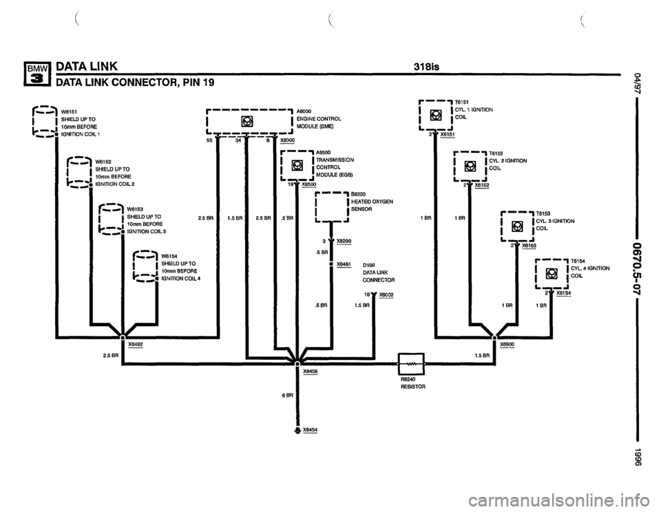 BMW 328i 1996 E36 Electrical Troubleshooting Manual 