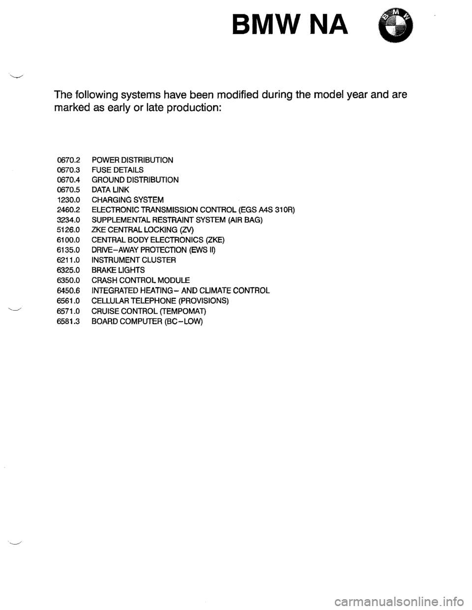 BMW 318ti 1996 E36 Electrical Troubleshooting Manual 