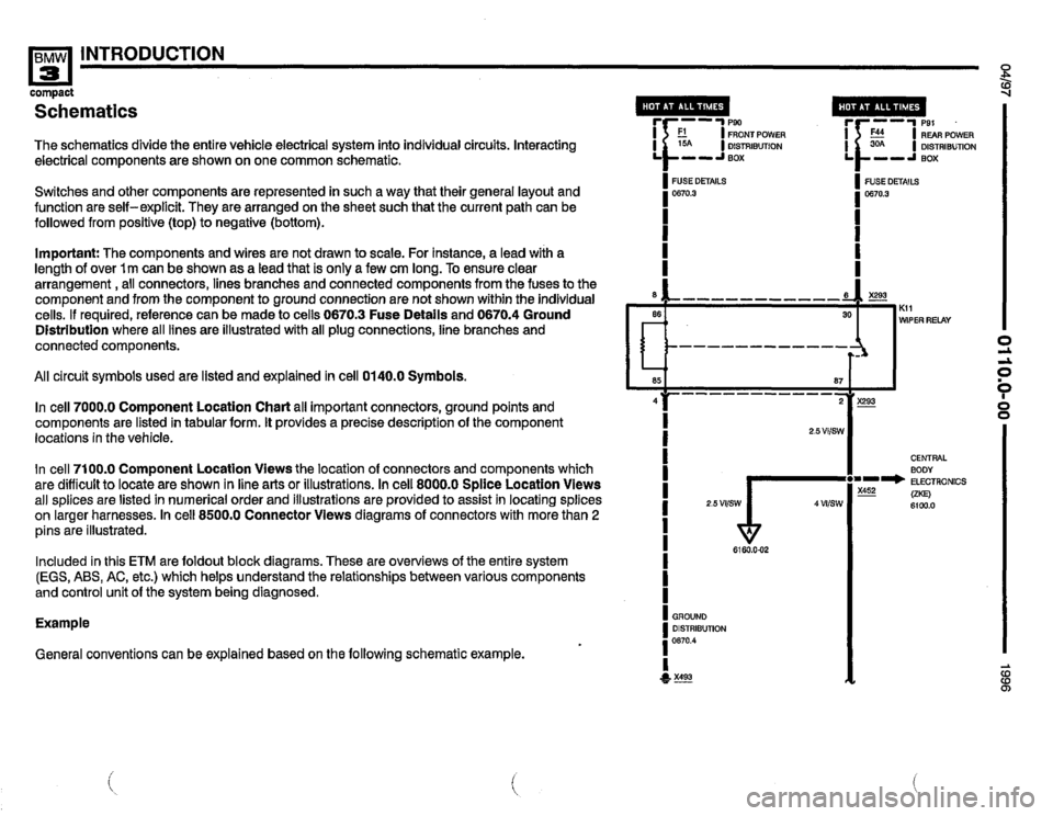 BMW 318ti 1996 E36 Electrical Troubleshooting Manual 