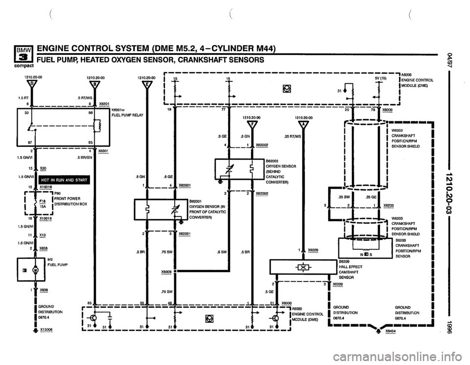 BMW 318ti 1996 E36 Electrical Troubleshooting Manual 