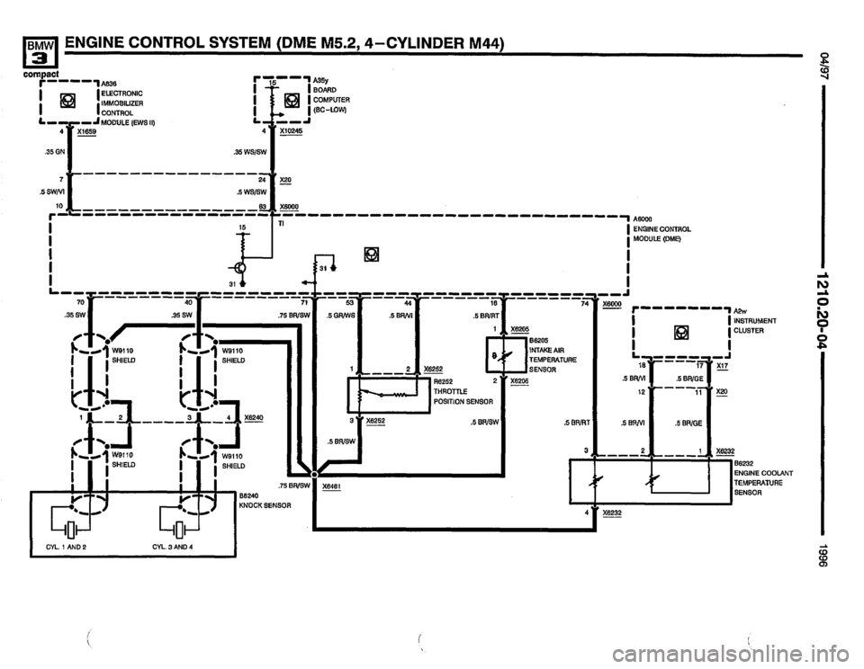 BMW 318ti 1996 E36 Electrical Troubleshooting Manual 