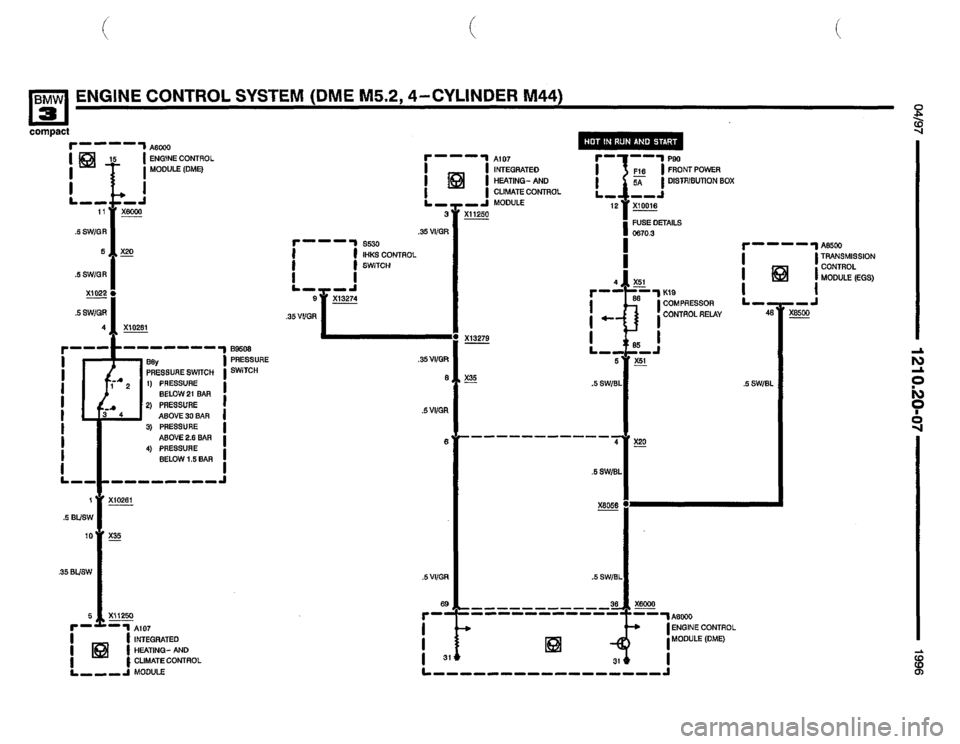 BMW 318ti 1996 E36 Electrical Troubleshooting Manual 
