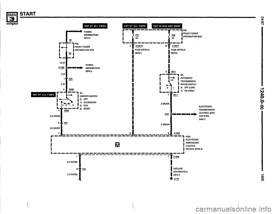 BMW 318ti 1996 E36 Electrical Troubleshooting Manual 