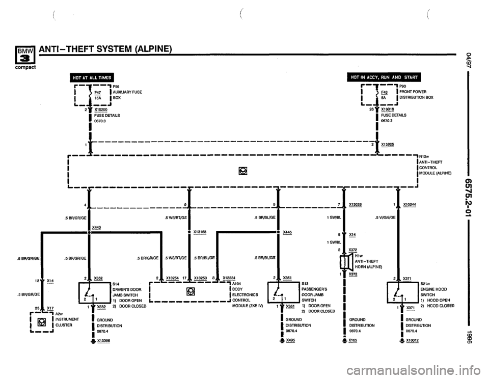 BMW 318ti 1996 E36 Electrical Troubleshooting Manual BMW 318ti 1996 E36 Electrical Troubleshooting Manual