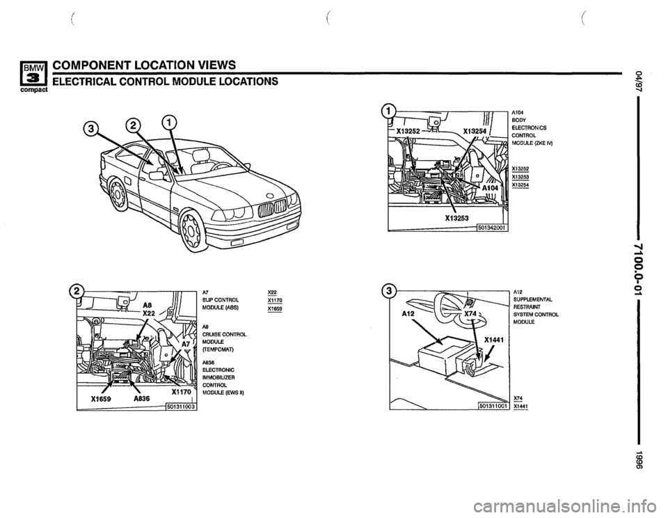 BMW 318ti 1996 E36 Electrical Troubleshooting Manual 