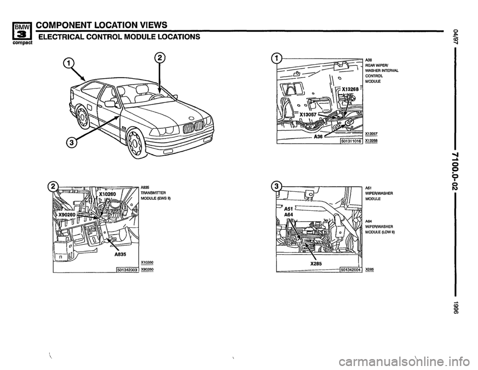 BMW 318ti 1996 E36 Electrical Troubleshooting Manual 