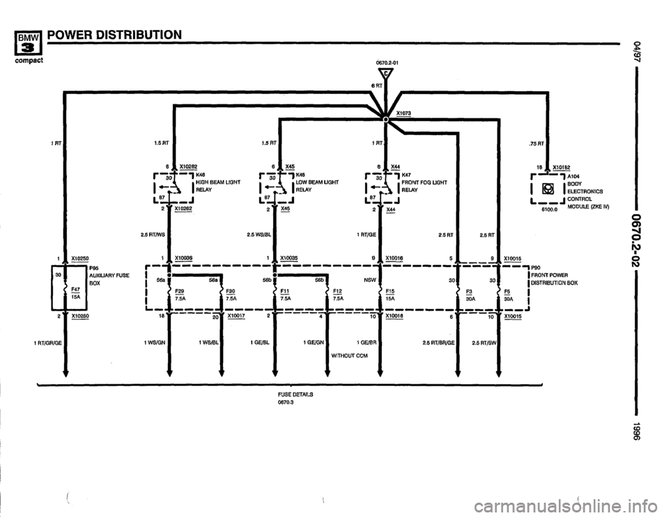 BMW 318ti 1996 E36 Electrical Troubleshooting Manual 