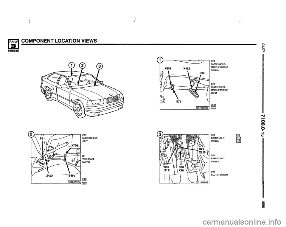 BMW 318ti 1996 E36 Electrical Troubleshooting Manual 