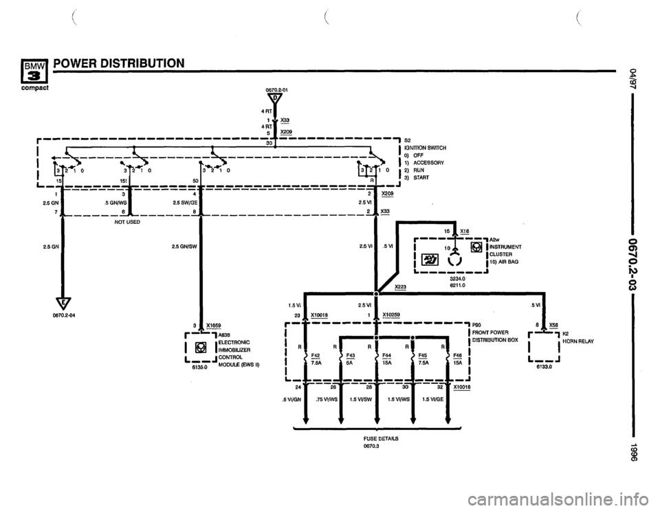 BMW 318ti 1996 E36 Electrical Troubleshooting Manual 