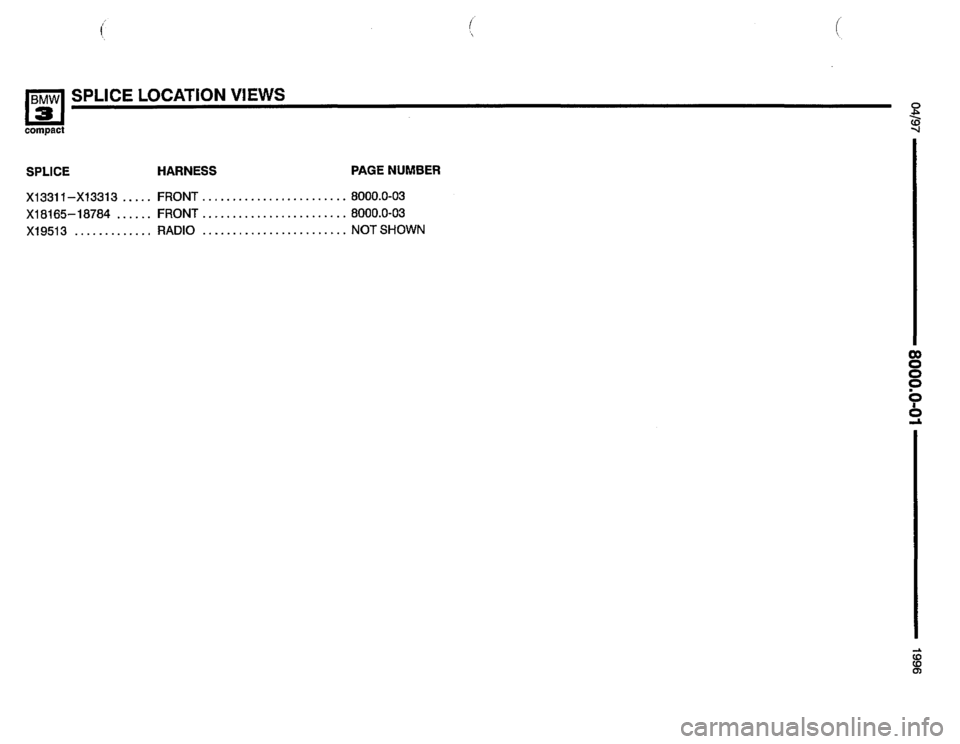 BMW 318ti 1996 E36 Electrical Troubleshooting Manual 