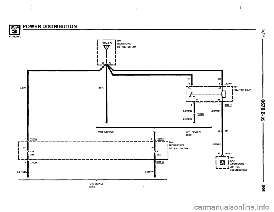 BMW 318ti 1996 E36 Electrical Troubleshooting Manual 