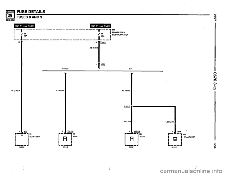 BMW 318ti 1996 E36 Electrical Troubleshooting Manual 